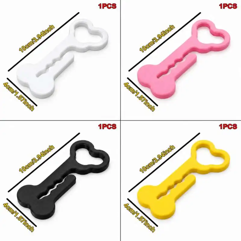 Dog Bone Shape Pet Waste Bag Holder Poop Bag Storage Rack Puppy Garbage Bag Organizer Pet Cleaning Accessory