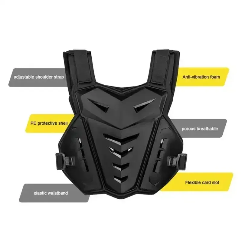 Breathable Motorcycle Body Armor Off‑Road Motocross Gear Chest Back Support Protector for Outdoor Sports Rider Safety