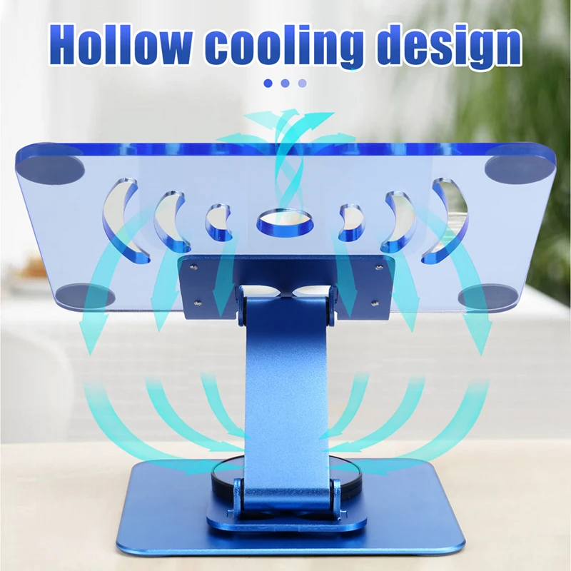 360° Rotating Tablet Stand Adjustable Portable Acrylic Desktop Stand For Tablets Up To 12.9 Inches