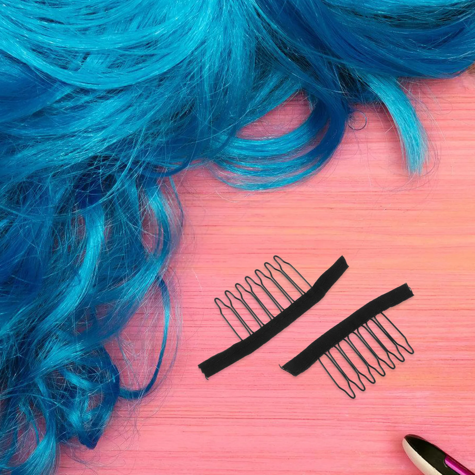 

50pcs Steel Teeth Combs Stainless Steel 7 teeth Clips Accessories Tools Hairpiece Secure Easy Use Durable Smooth