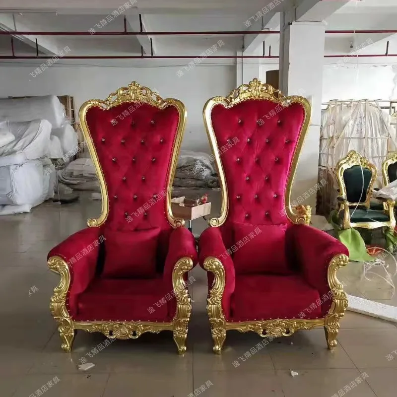 European neoclassical decorative sofa chair hotel clubhouse lobby decoration princess chair high back shooting chair furniture s