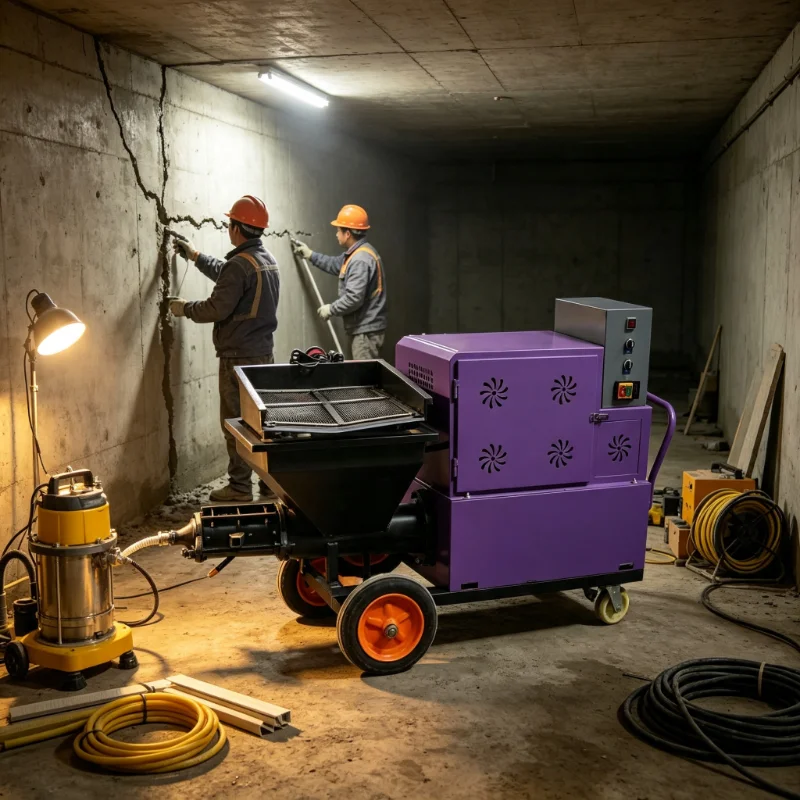 Small Mortar Spraying Machine Plunger Hydraulic Mortar Sprayer Putty Real Stone Paint Wall Spraying Machine Plastering Machine