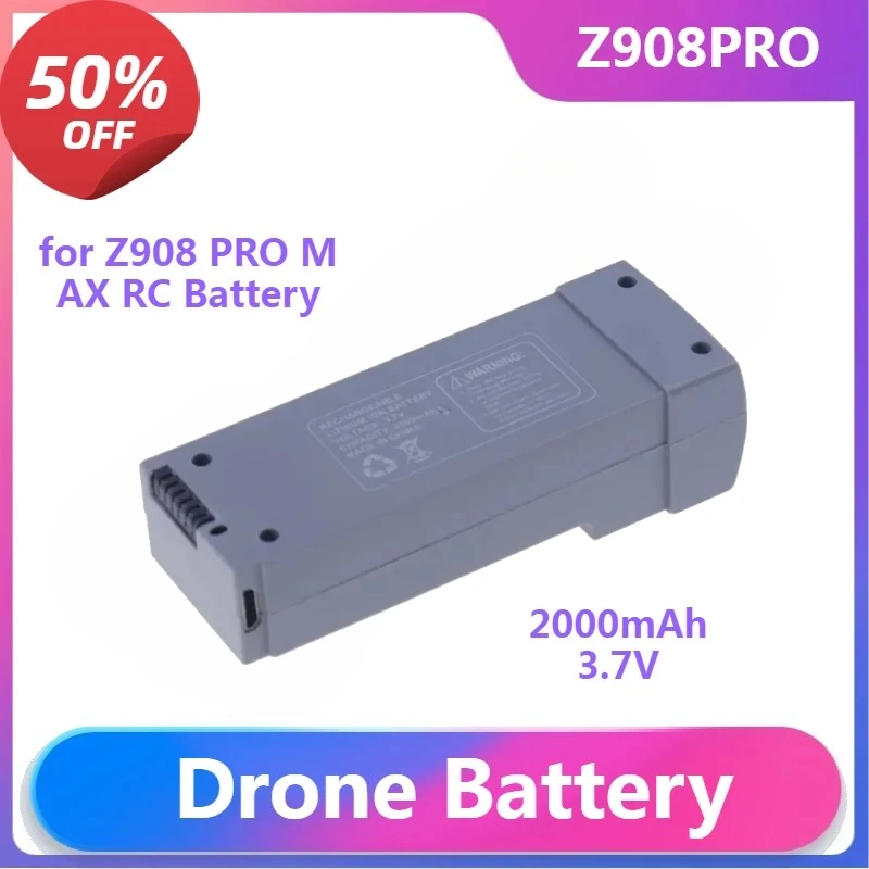 

Drone Battery for Z908 Pro Battery for Z908 PRO MAX RC 3.7V 2000MAh Z908 MAX Battery Wholesale