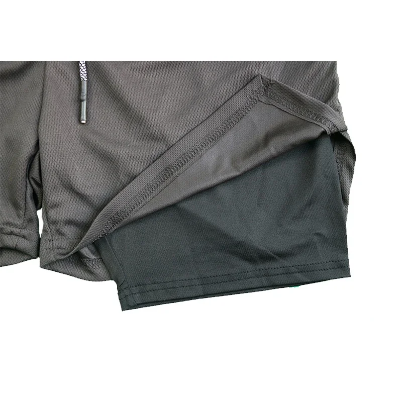 2026 Hot-selling Fashion Double-layer Fitness Shorts for Men - Gym Training Sports Shorts Quick-drying Running Shorts Double-l