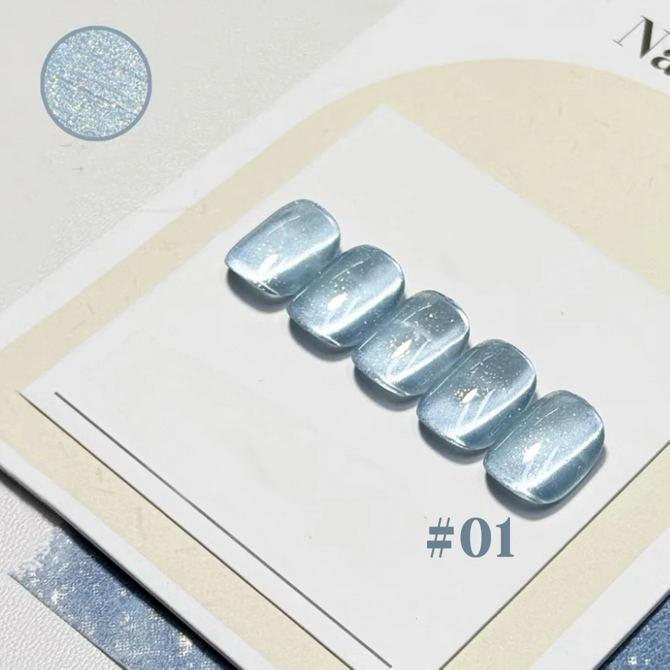 6PCS Blume Datum Serie Cat Eye Gel Nagellack Meistverkaufte Tägliche Transparente Farbe Feine Glitter Glas Perlen Nail art Liefert