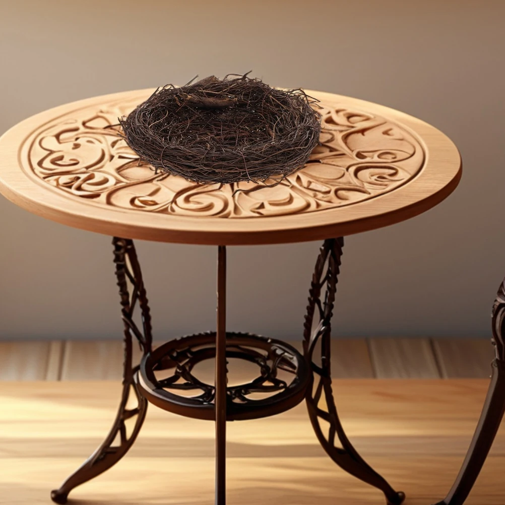 

Bird Nest Ornament Rattan Handwoven Decorative Birdhouse for Indoor Outdoor Use Garden Vine Hanging Nest Decoration