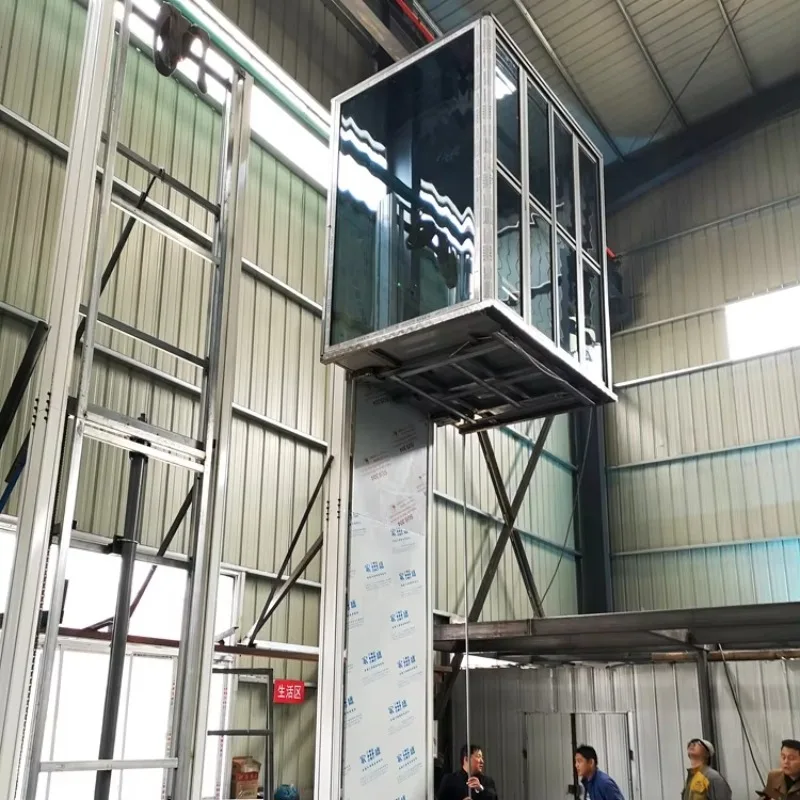 Piattaforma elevatrice idraulica per ascensore domestico residenziale per sedia a rotelle per anziani disabili 400 kg Carico 3 piani Uso interno ed esterno