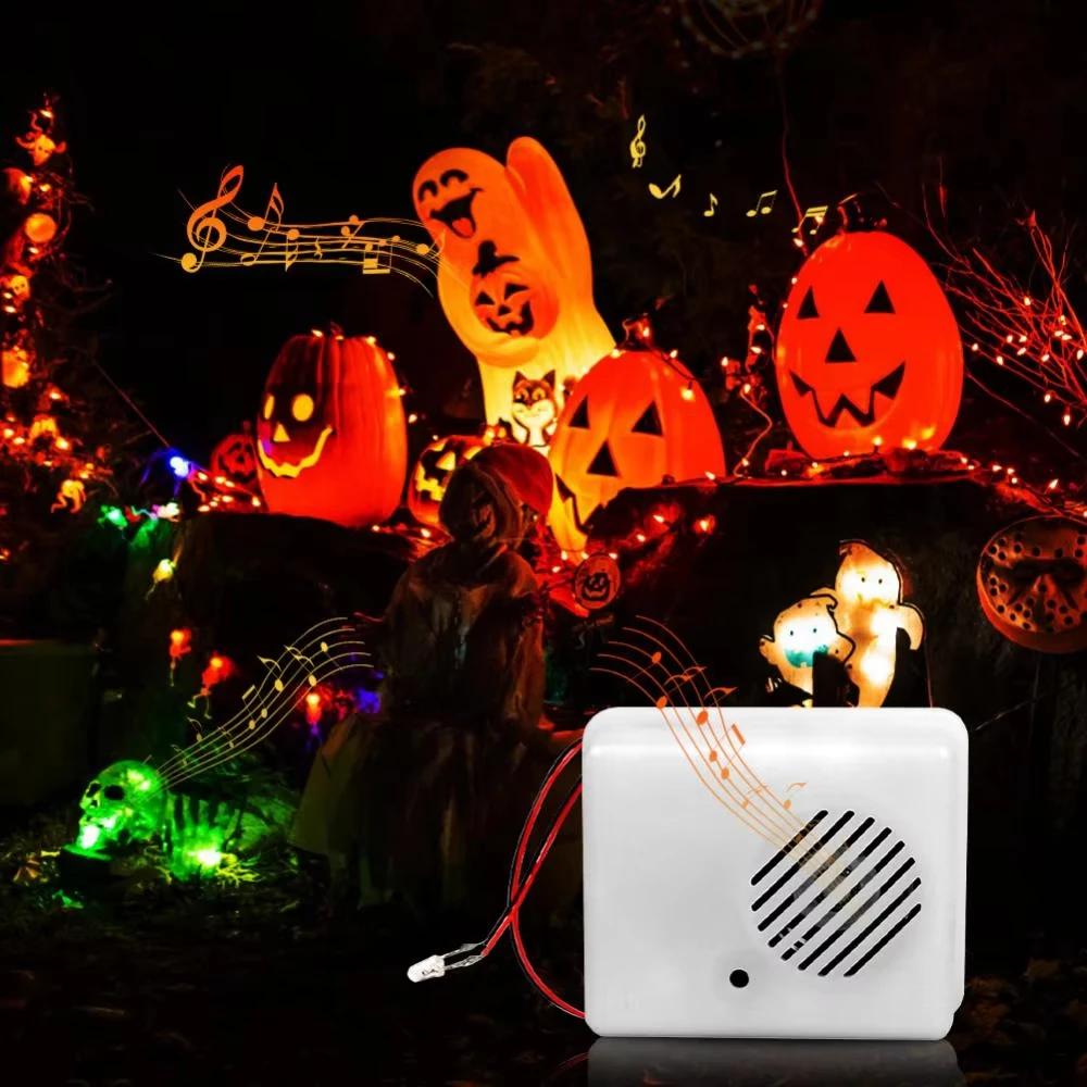 Halloween Sound Sensor Scream Speaker Terrifying Cunning Sound Control Terrifying Sound Sensor Ghost House Sound Control Prop