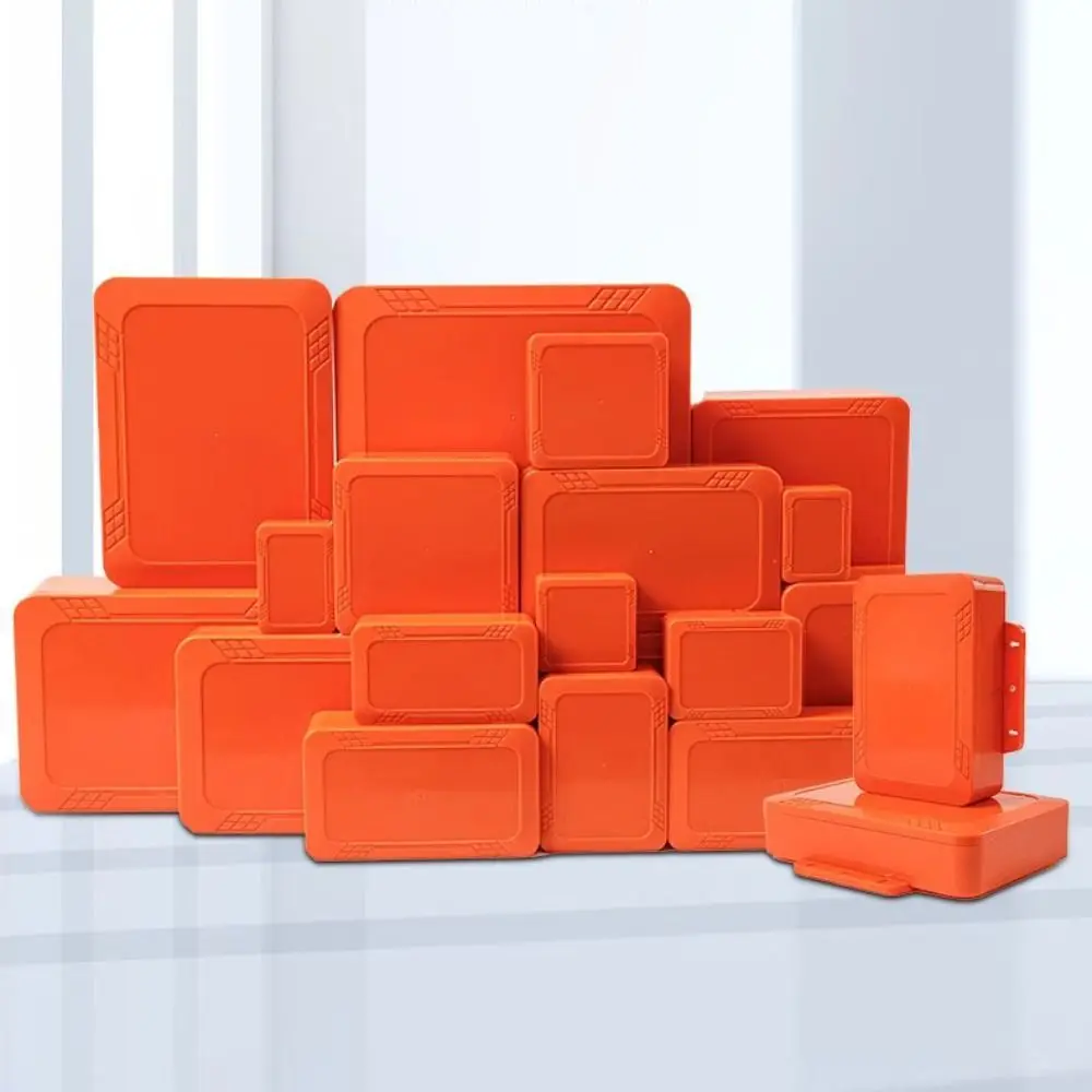 IP67 Waterproof Enclosure Junction Housing Box ABS Plastic Orange Color Instrument Box Electrical Project Box Outdoor Indoor