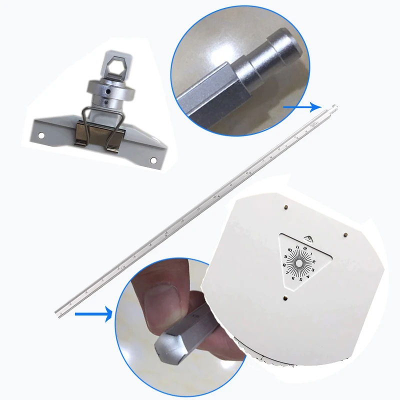 Optometric Phoropter AO Standard Near Vision Test Set of Near Rod & Card & Holder Two Section Post Manual Phorotper Series Optic