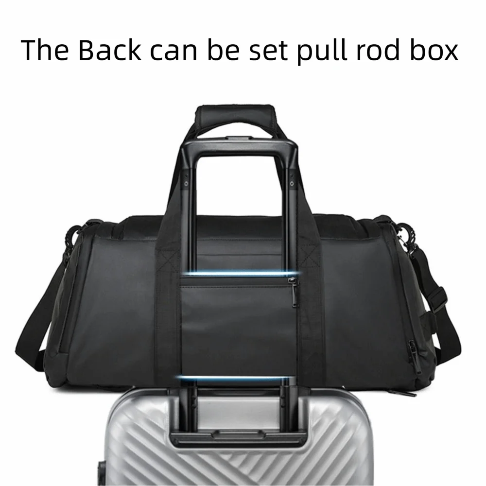 Casual Travel Duffel Bag Large Capacity Waterproof Travel Luggage Handbag Wear Resistant Business Trip Sports Fitness Bag