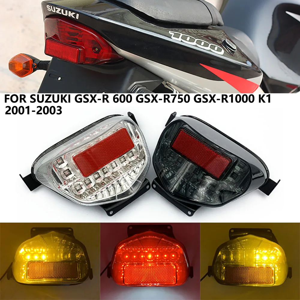 Motorcycle LED Integrate Tail Brake Light Taillight For Suzuki GSXR600 2001-2003 GSXR 750 2000-2003 GSXR1000 2001-2002 K1 K2 K3