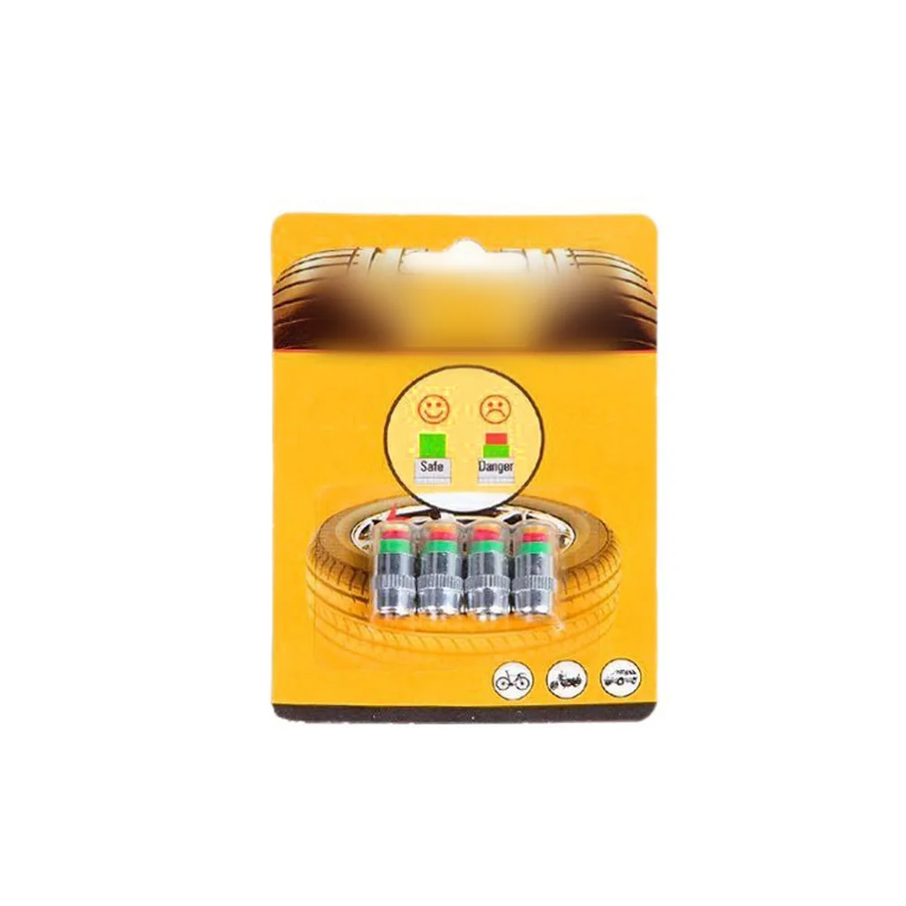 4 Pack Tire Pressure Monitoring Valve Stem for Automotive Wheels Color Coded Pressure Indicator 36 PSI Threshold