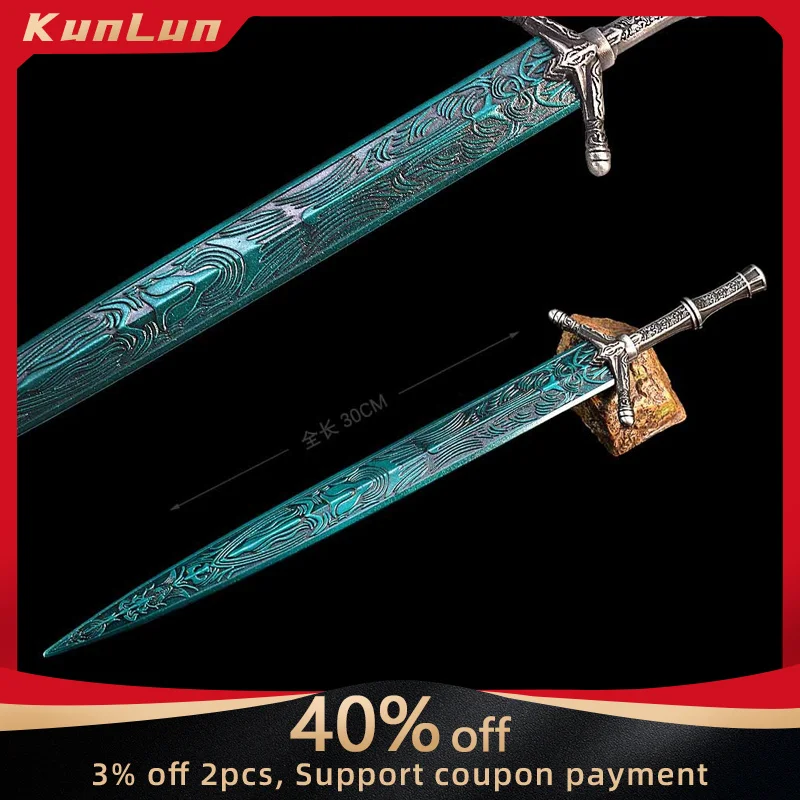 22 cm/30 cm Spiel Bloodbornes Heiliges Mondlicht Schwert Legierung Modell Japanische Katana Schreibtisch Ornamente Stahl Schwerter 3D Carving spielzeug Jungen