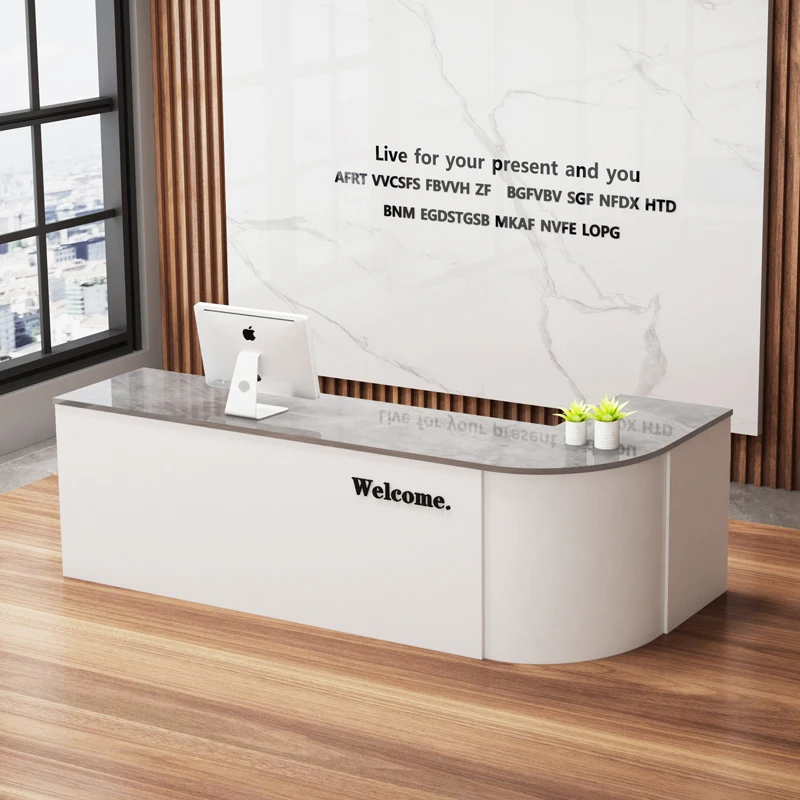 مكاتب الاستقبال الصناعية الحديثة متجر الجمال بار فاخر فندق مطعم مكاتب الاستقبال التنفيذي Mostrador الأثاث العصري #1