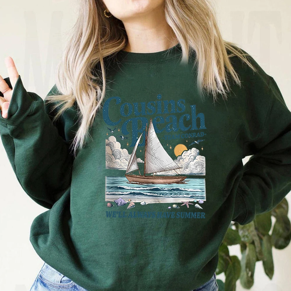 فريق كونراد أبناء الشاطئ البلوز العصرية ابن عموم الشاطئ البلوز الصيف تحولت قميص جميل سترة طويلة الأكمام بلوزات