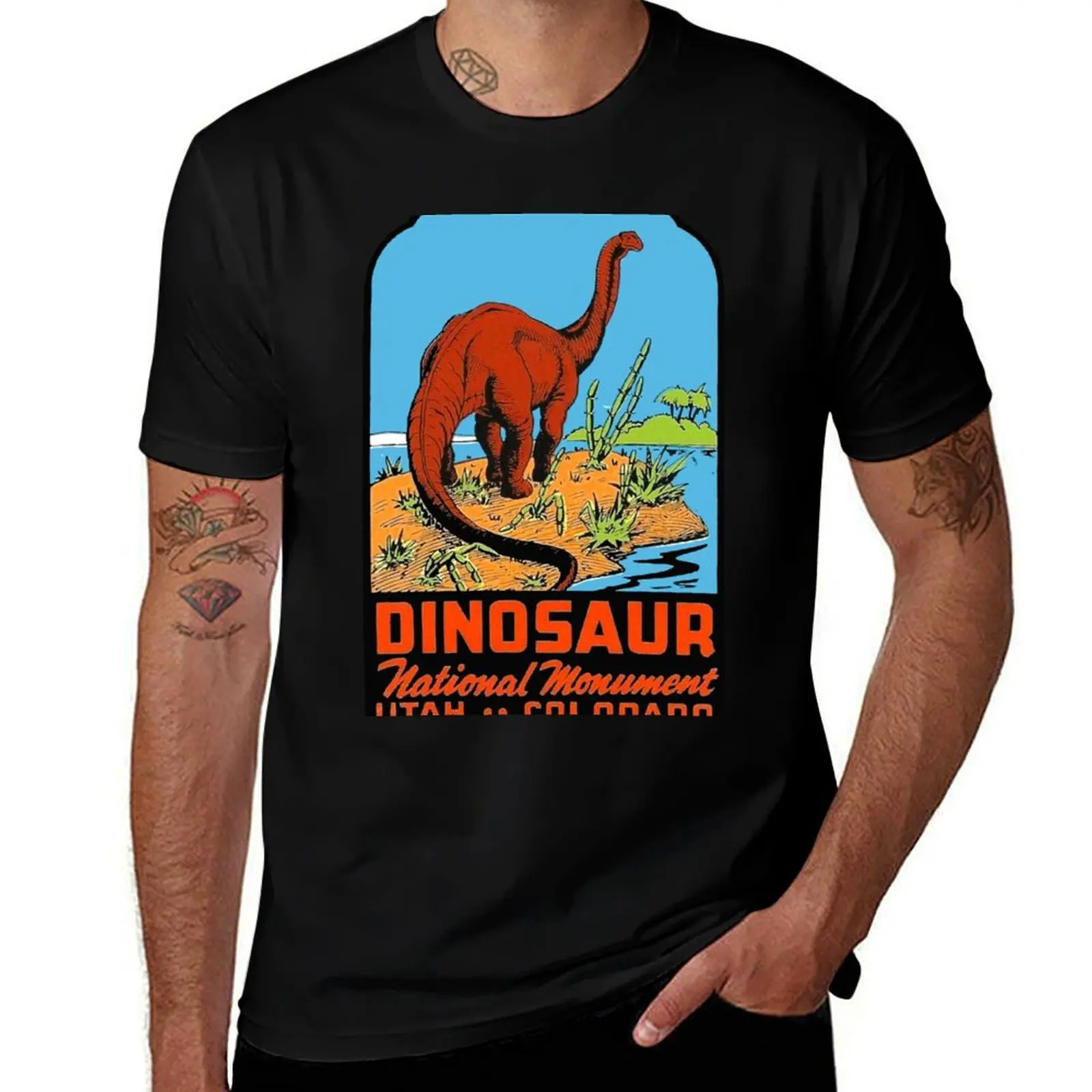 

Dinosaur National Monument Utah Colorado Vintage Travel Decal Sticker T-Shirt cute tops new edition sweat shirts, men