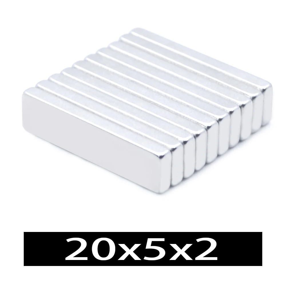 20x5x2mm Magnets 20mm x 5mm X 2mm block Refrigerator magnets Imanes 20*5*2mm new maget