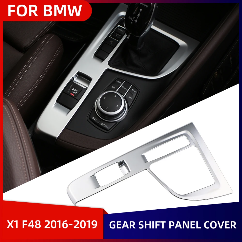 

For BMW X1 F48 F39 X2 2016-2021 Car Center Console Gear Shift Panel Trim Cover Stickers Interior ABS Accessories