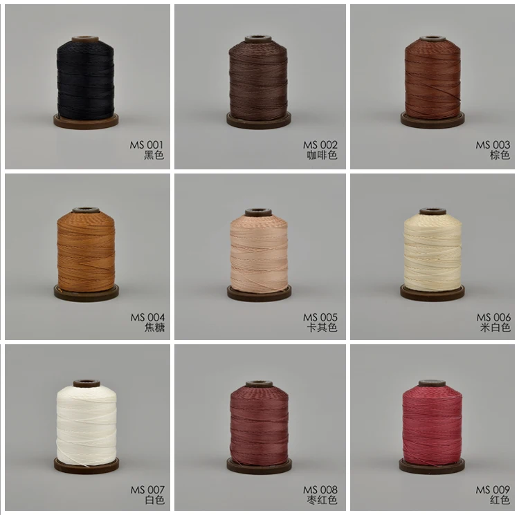 Meisi Super Fine M40 Wax Linen Handmade Thread 0.45mm, 90Meters, professional high quality for leather craft(LINK1)