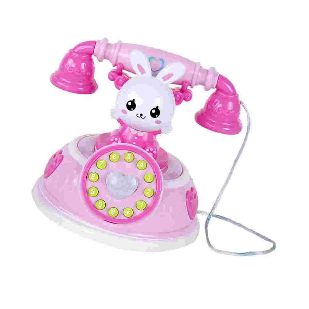 Vintage Girl Simulated Telephone Child Kids Simulation Toy Plastic Toys for Girls Fake