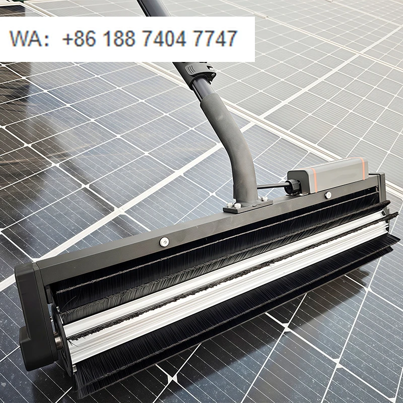 

Машина для очистки солнечных панелей с вращающейся щеткой, оборудование для фотоэлектрической очистки, ручная мойка/сушка, телескопическая штанга 3.5/5.5/7.5 м