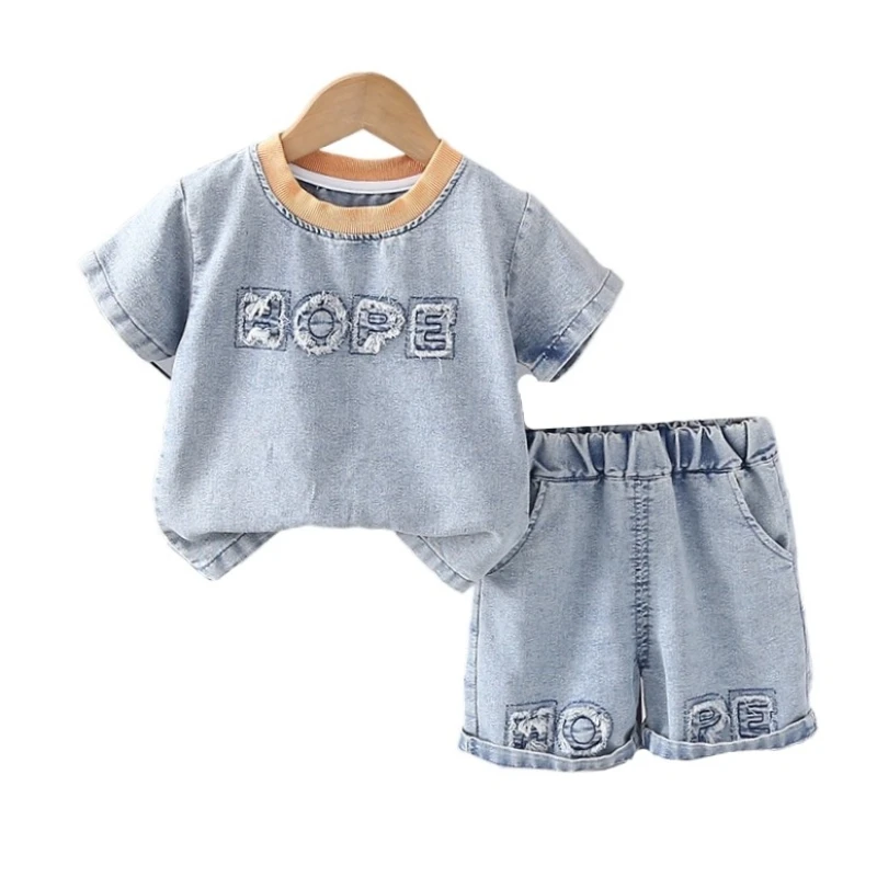 

New Summer Fashion Baby Boys Clothes Set Children T-Shirt Shorts 2Pcs/Sets Kids Girls Clothing Infant Outfits Toddler Tracksuits