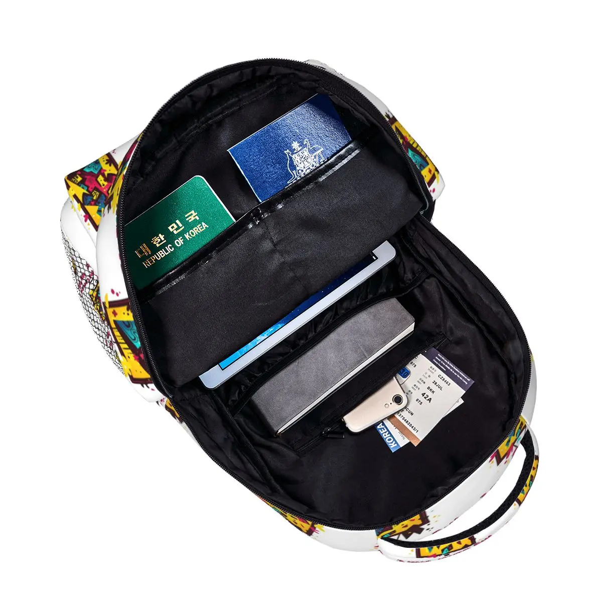 قميص My Other Is In The Louvre حقيبة ظهر رائجة البيع Daypack سعة كبيرة للأولاد والبنات حقيبة كتب مدرسية حقائب كتف للرجال والنساء