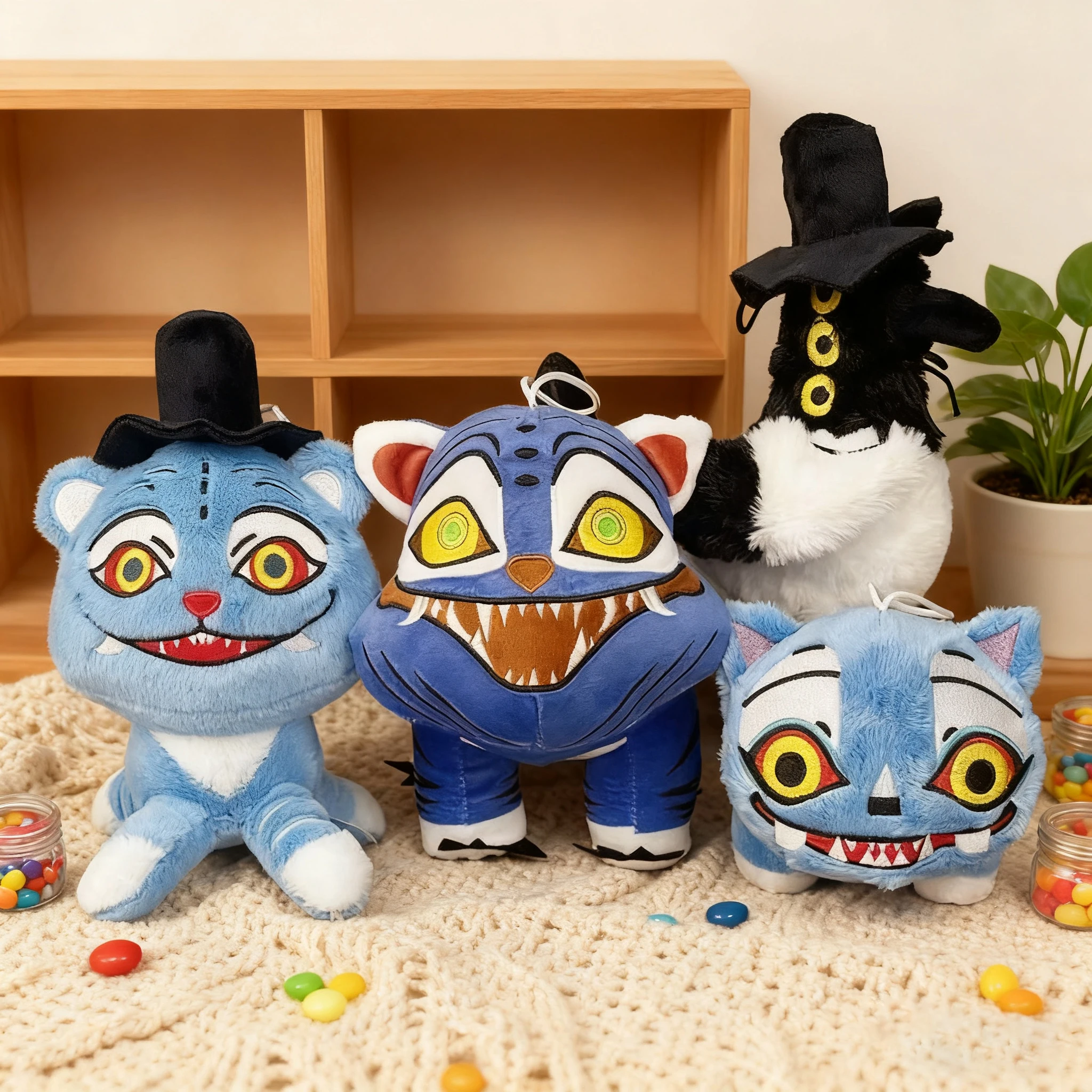 موضة Kpop شيطان الصيادين لعبة لطيفة K-POP النمر زخرفة النمر الطيور دمية الأطفال عيد الميلاد السنة الجديدة جمع الجدة هدية