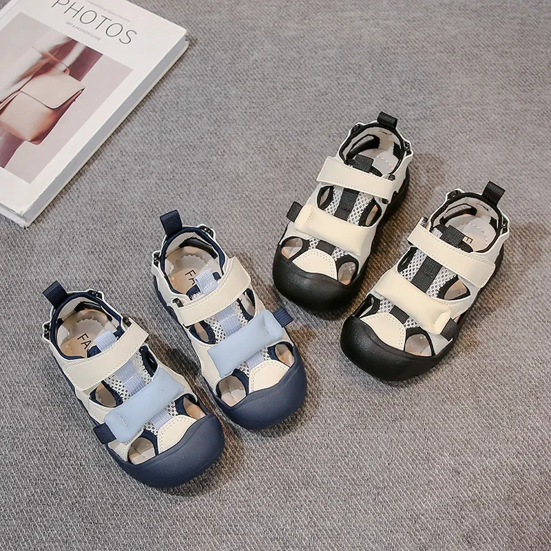2025 Children Casual Sandals for Boys Summer New Fashion Korean Style Soft Bottom Anti-slippery Versatile Sports Beach Shoes
