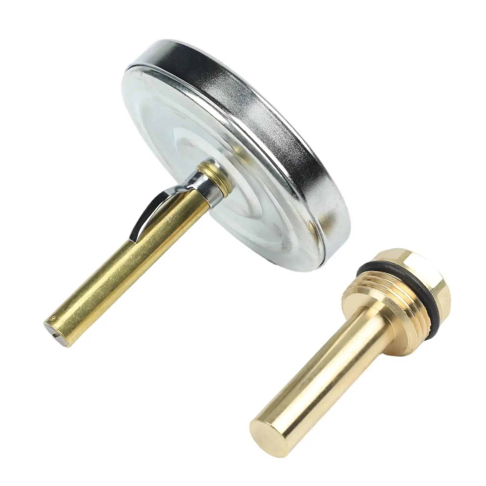 Indoor Heating Water Temperature Meter Thermometer With Brass Sleeve Sensor 8*50mm Thermometer Rod Easy Reading