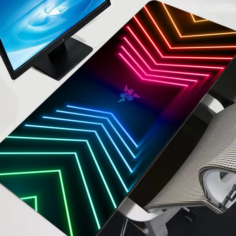

Большой коврик для мыши Razer Gamer, коврик для клавиатуры и мыши, коврик для компьютерного стола, игровой коврик, прочные коврики для мыши в стиле аниме для CS GO LOL 900x400