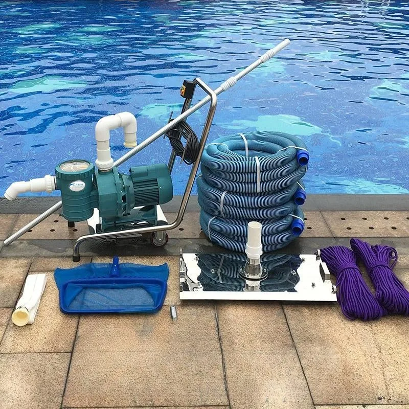 Bracket swimming pool sewage suction cleaning, Blue Dolphin single manual sewage suction machine, swimming pool bottom cleaning