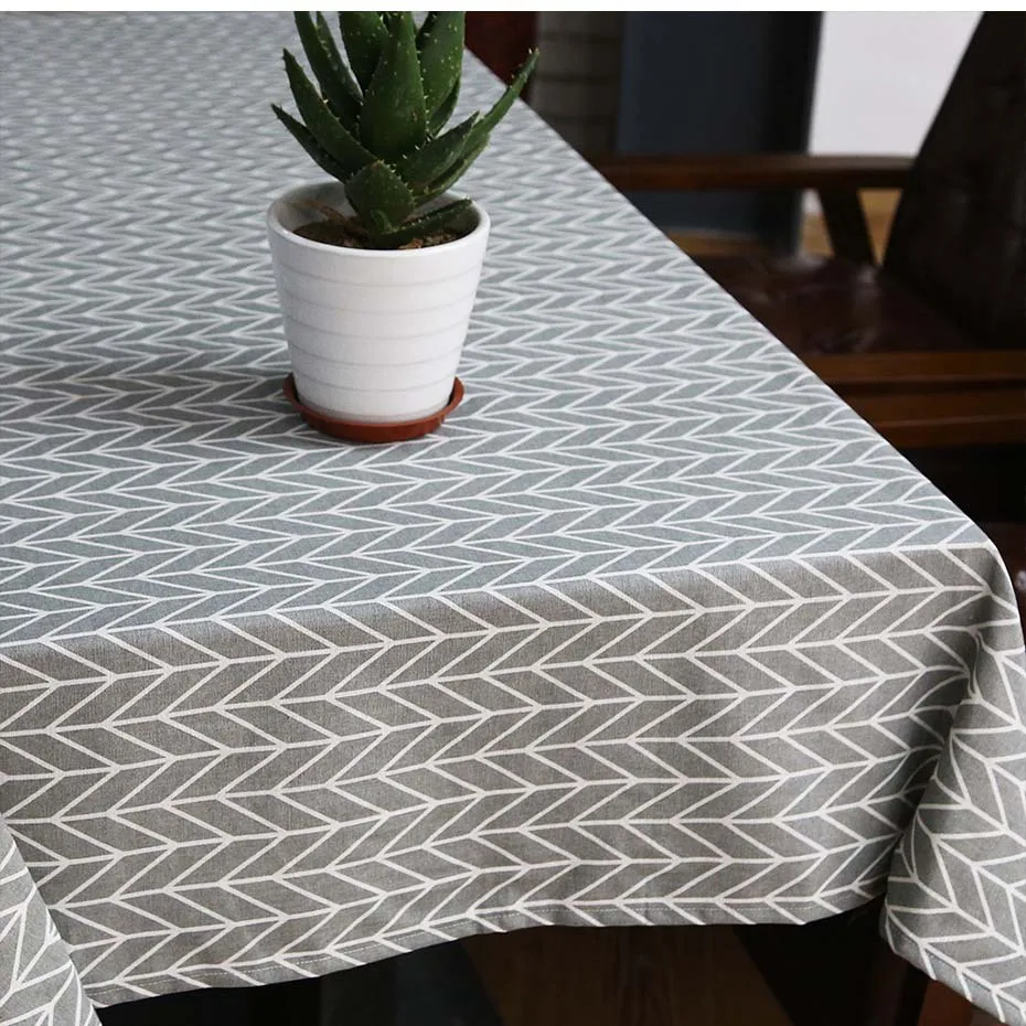 Christmas Tablecloth Christmas Tree and Deer Linen and Cotton Fresh Table Cloth New Korean Style Toalha De Mesa