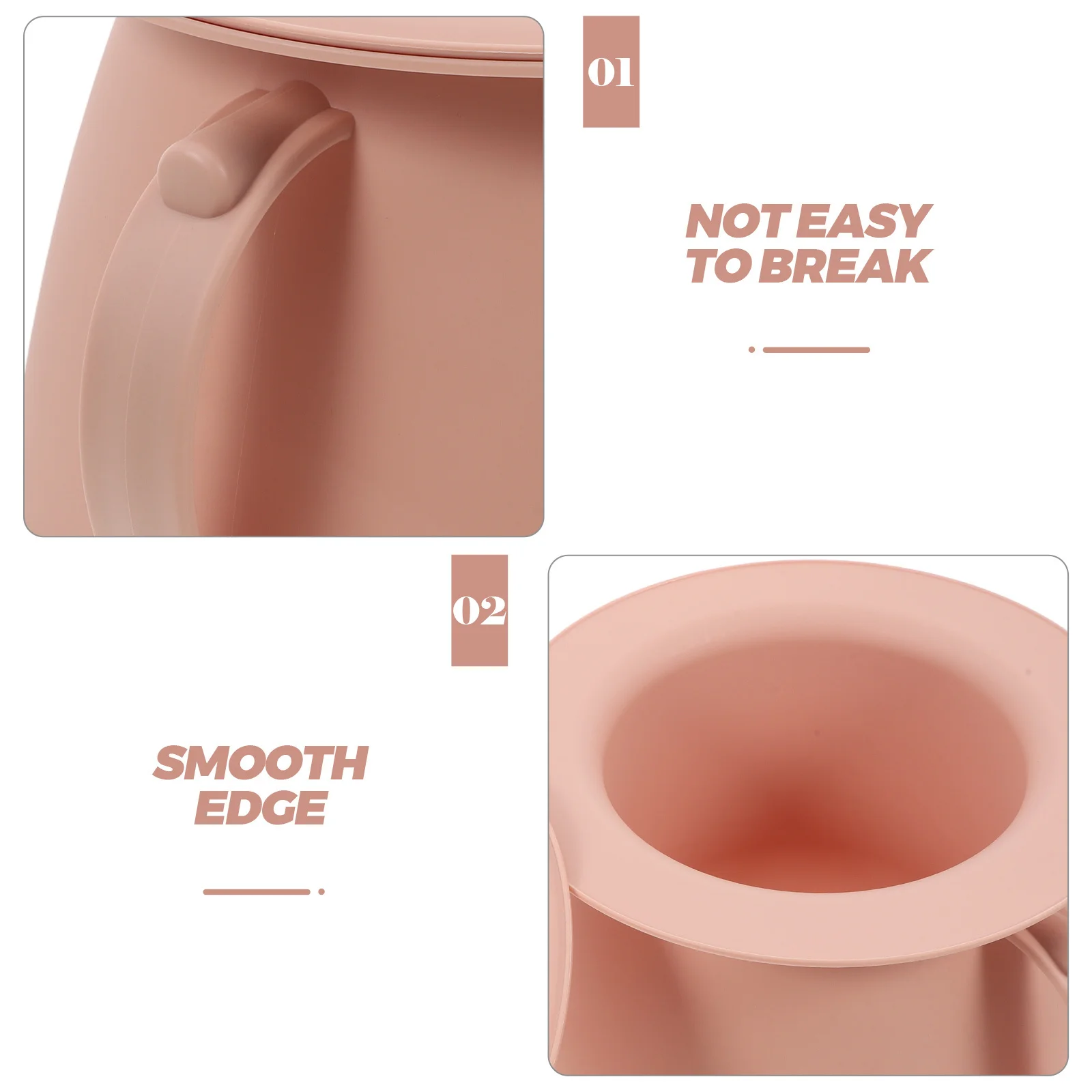 مجموعة واحدة من وعاء المرحاض المحمول من البلاستيك مع فرشاة تنظيف بغطاء بجانب السرير ومبولة ليلية للنساء المسنات والمريضات #5