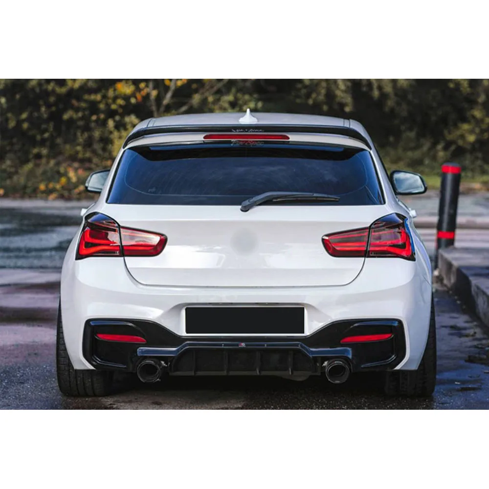 

JCHEY Car Rear Diffuser Back Bumper Lip Extension for BMW 1 Series F20 M Sport M135i M140i 2016-2018 ABS Body Kits