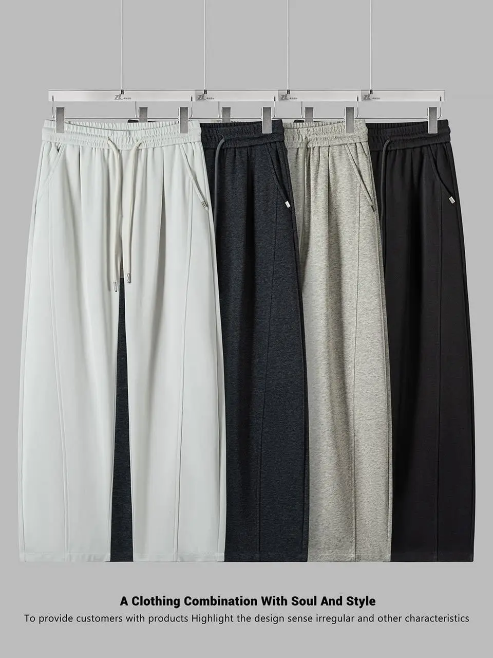 

Soft And Smooth Men's Casual Pants Elastic Waist Spring Commute Versatile Loose Fit Casual Trousers Straight Leg mid Waist