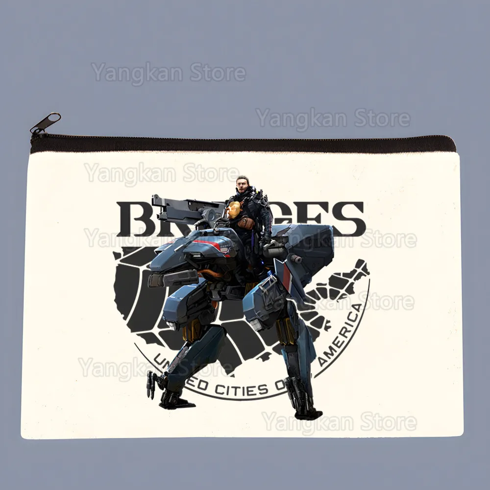 

Косметичка-органайзер Death Stranding Kojima из холщовой ткани, дорожная сумка для мелочей, пенал для офиса, кошелек на молнии, подарок