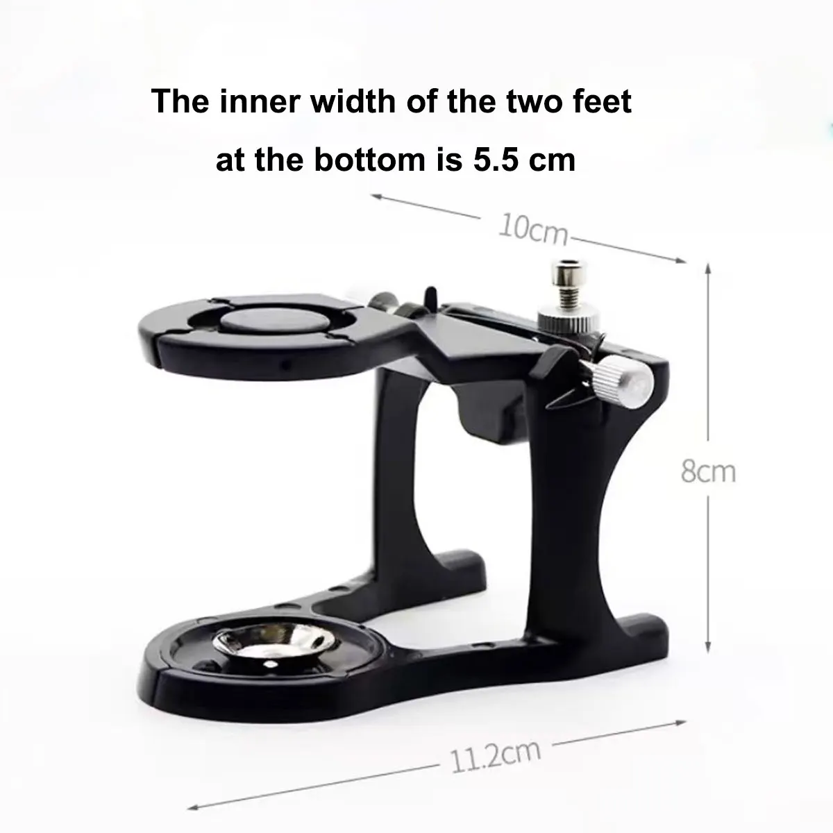 JEEDENT 1pc High Precision Aluminum Alloy Magnetic Dental Articulator Adjustable for Dental Lab Pre-Cast Denture Model Mounting