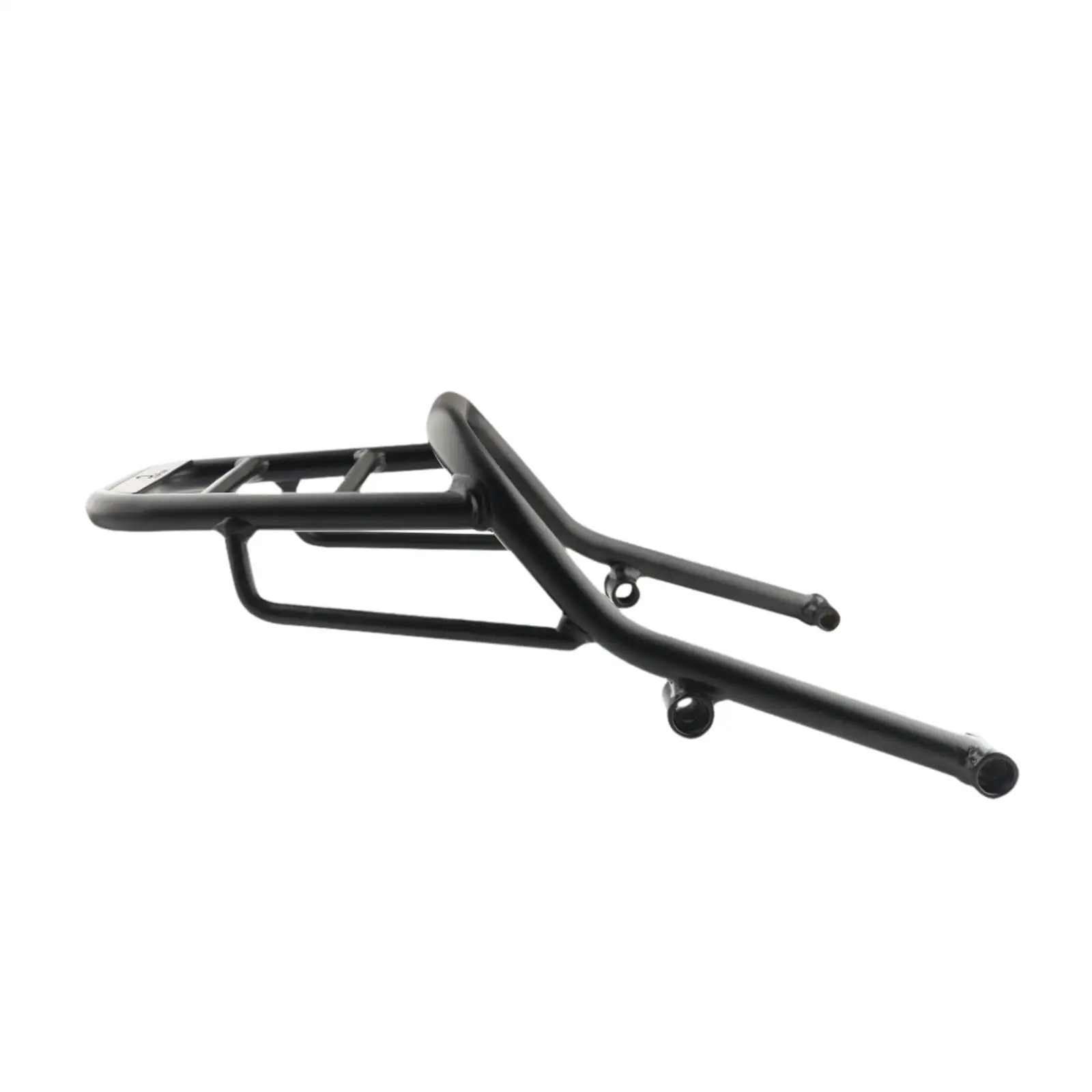 Black Iron Motorcycle Luggage Rack Rear Cargo Shelf Heavy Duty Bracket for Custom Chopper Accessories and Trunk Storage
