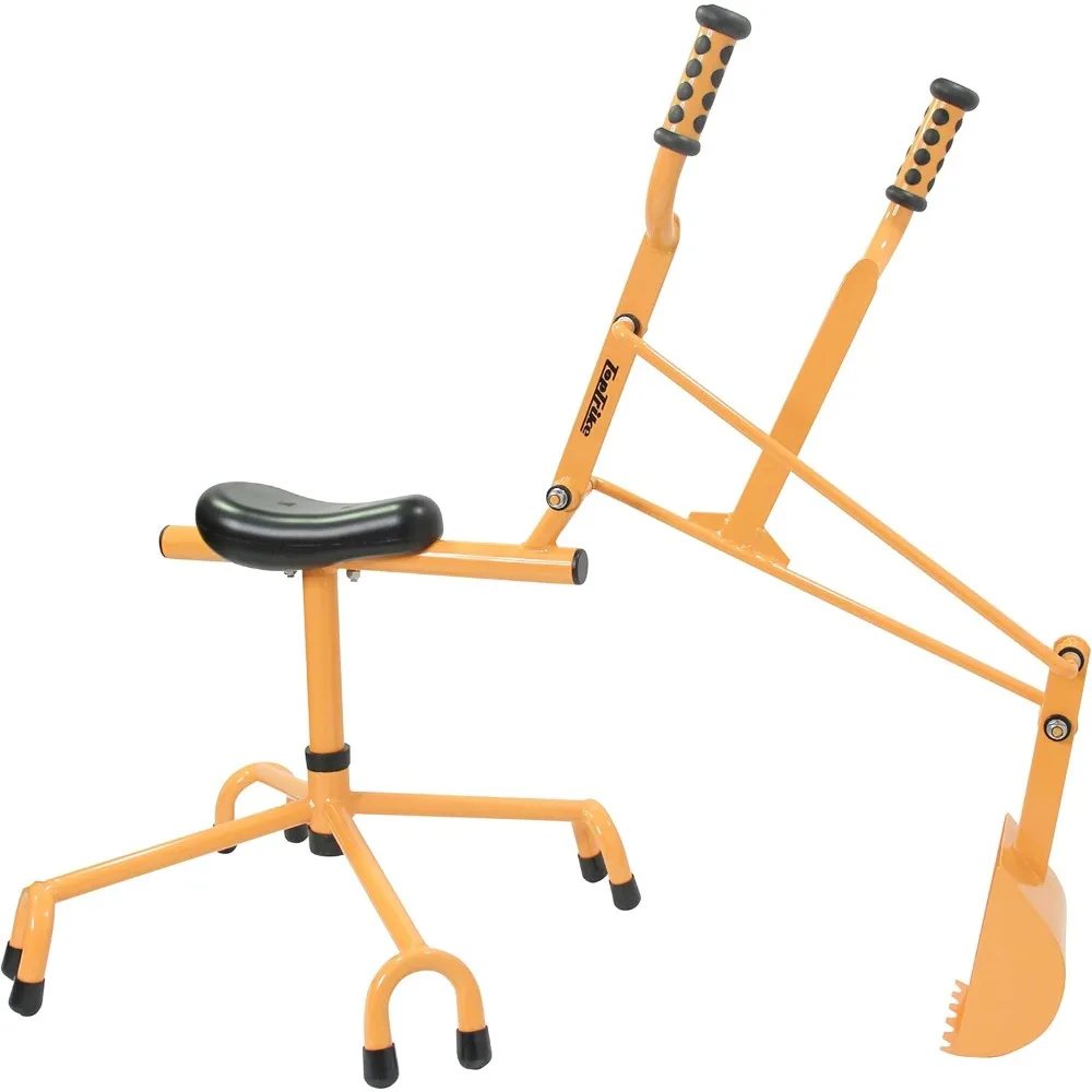 Juguete de grúa de paseo con excavador de arena de grado (amarillo)