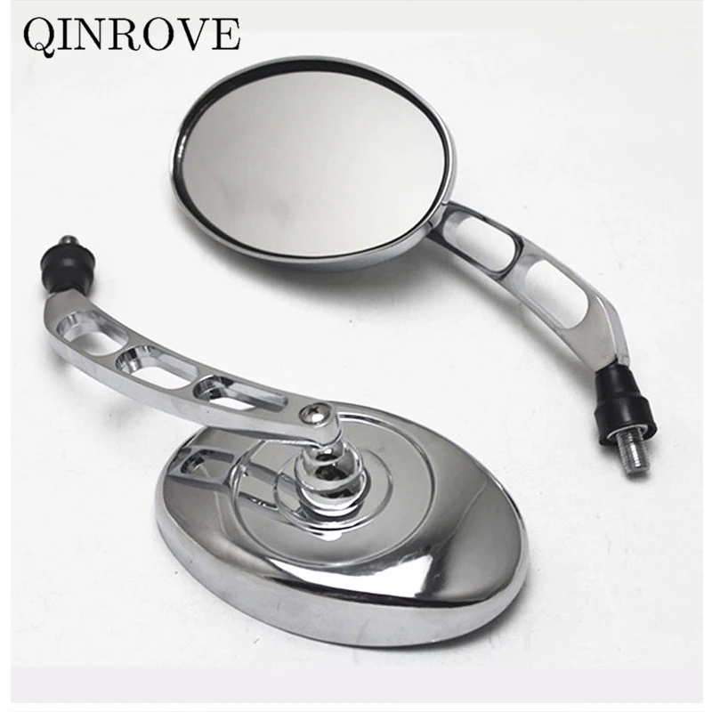 ABS 8 10mm Motorcycle Rear Mirror Chrome Side Mirror Universal For CFMOTO 150 NK 450MT 250CL 250NK Zontes 125 350 Pulsar NS 200