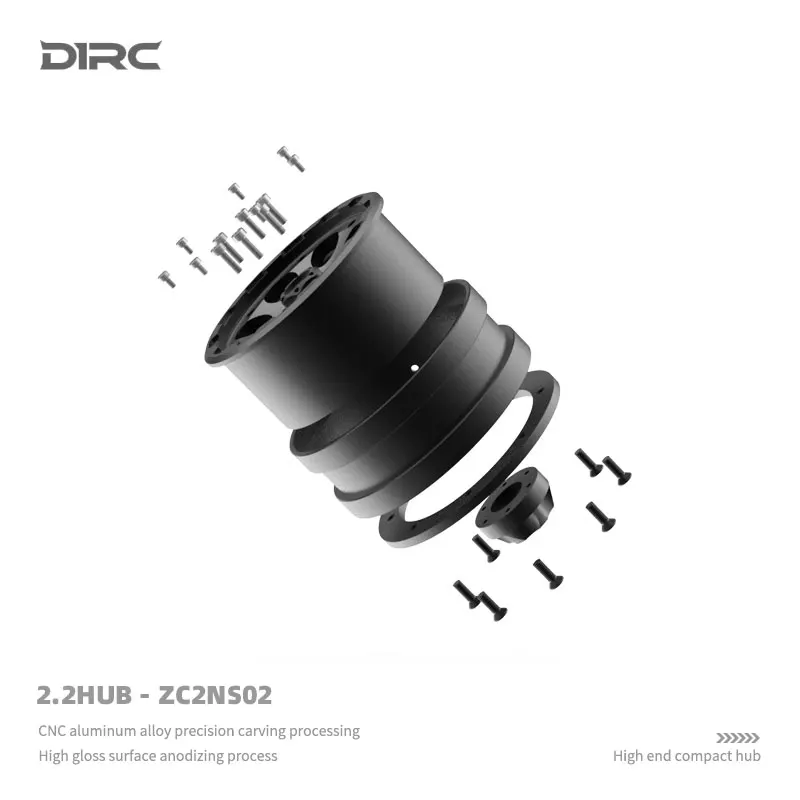 D1RC Icebreaker 2,2 Polegadas Peso 60g Metal Escalada Carro Simulação Cubo de Roda TRX4 SCX10 Terceira Geração