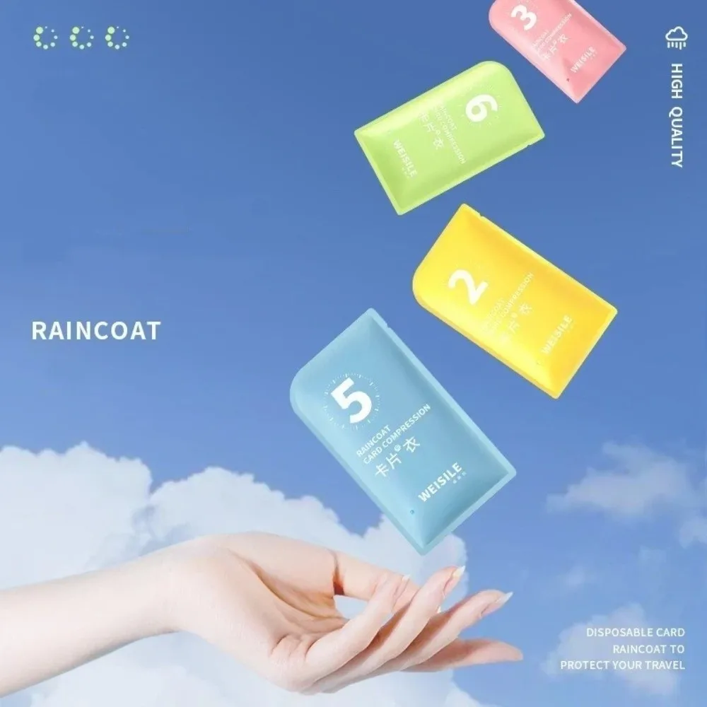 Thickened Portable Raincoat Waterproof Card Packaging Rain Cover Outdoor Rainwear Disposable Raincoat Women And Men