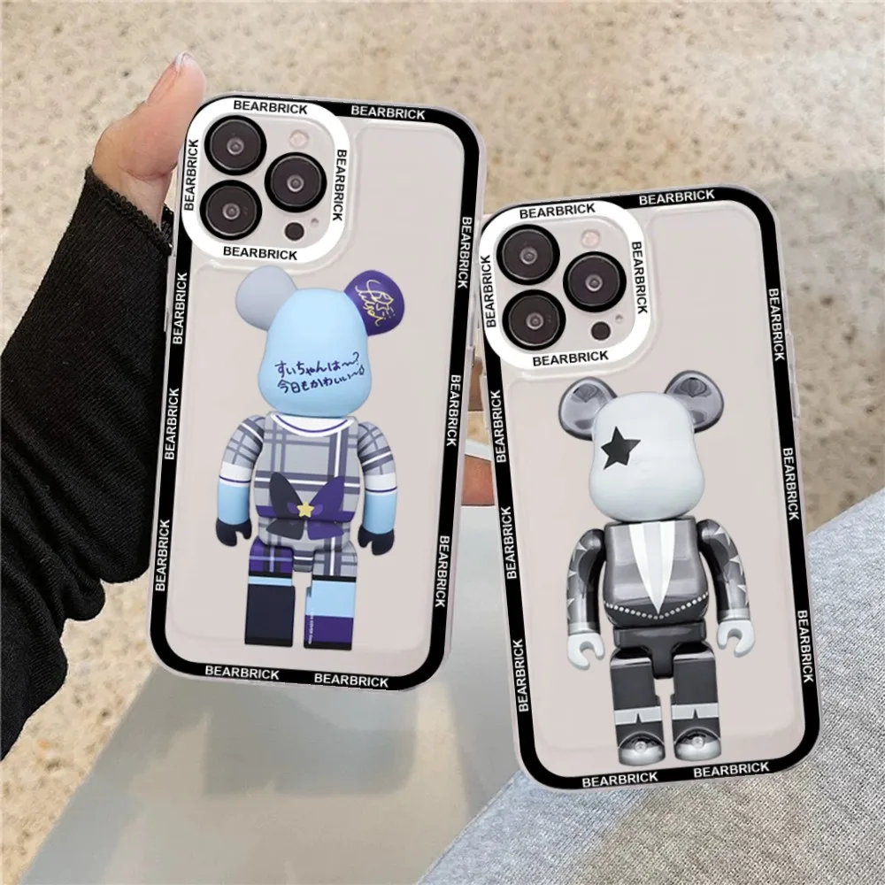 Japan B-BearbrickS Toy For Samsung S 20 21 22 23 lite plus ultra Clear Mobile Cover Funda