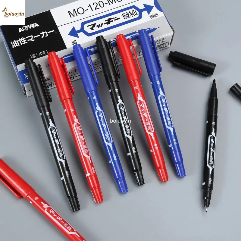 0.5mm Marker Pens Tattoo Skin Markers Scribe 1/3pcs Permanent Makeup Tattoo Supplies Large Capacity Ink Waterproof Marker Pen