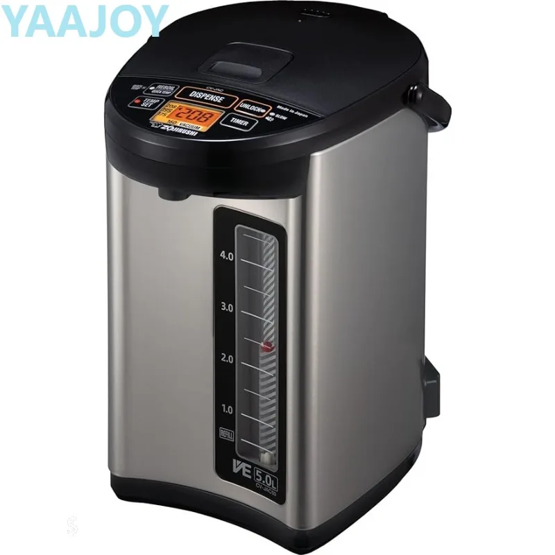 Zojirushi CV-JAC50XB, VE Hybrid Water Boiler & Warmer, 5.0 Liter, Stainless Black