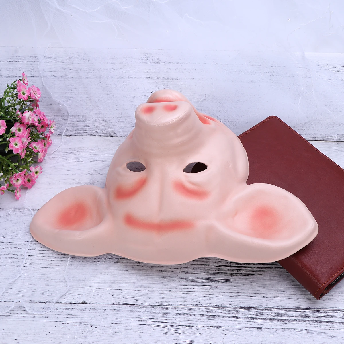 

1PC Animal Mask Halloween Mask Fancy Emulsion Dress Party Props Animal Cover for Men and Women (Pig)