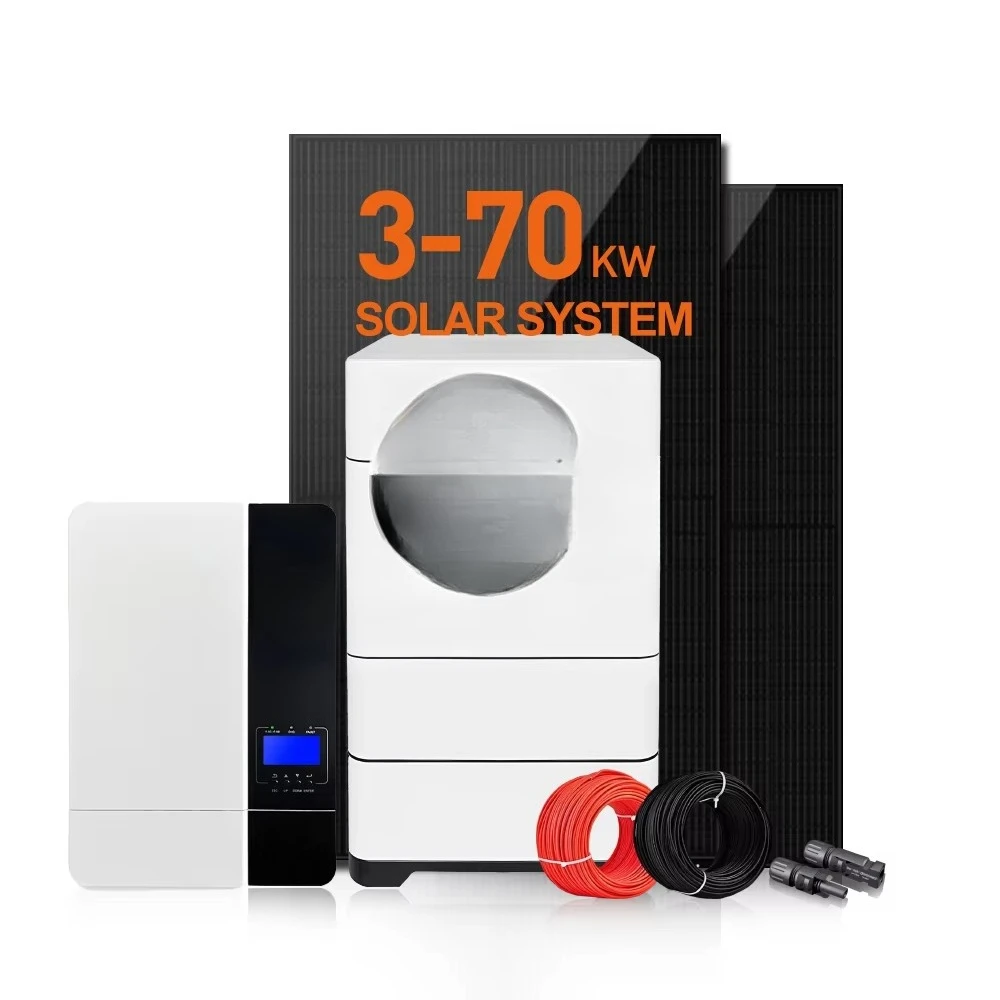 Off-Grid Hybrid Solar System 30Kw 50Kw 10Kw Three-Phase with MPPT Controller Solar Energy Storage System