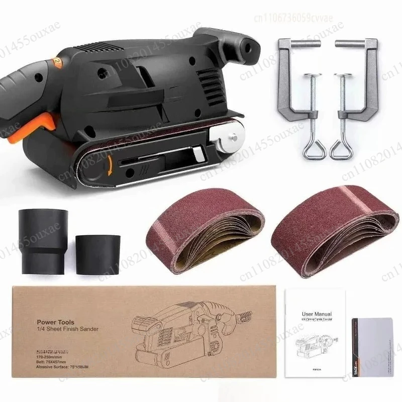 Woodworking Electric Belt Sander Variable Speed Power Sander Copper Motor Grinder For Carpenter Polishing Grinding